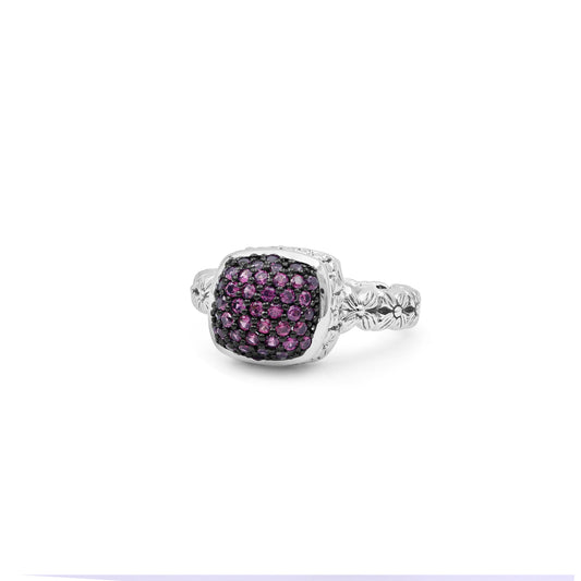 Garden of Stephen Rhodolite Garnet Ring in Sterling Silver