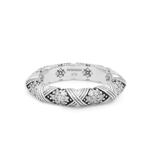 Garden Of Stephen 0.56ct White Diamond Ring in Sterling Silver