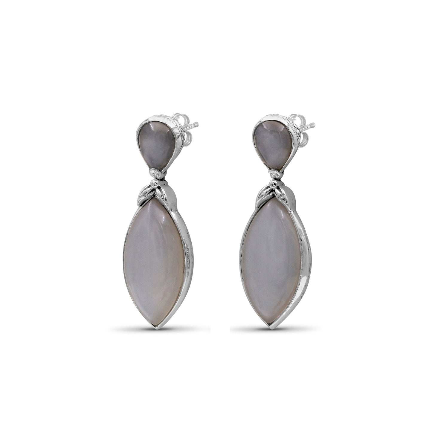Garden of Stephen Moonstone Earring in Sterling Silver