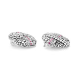Kyoto Pink Sapphire 0.50ct Earrings In Sterling Silver
