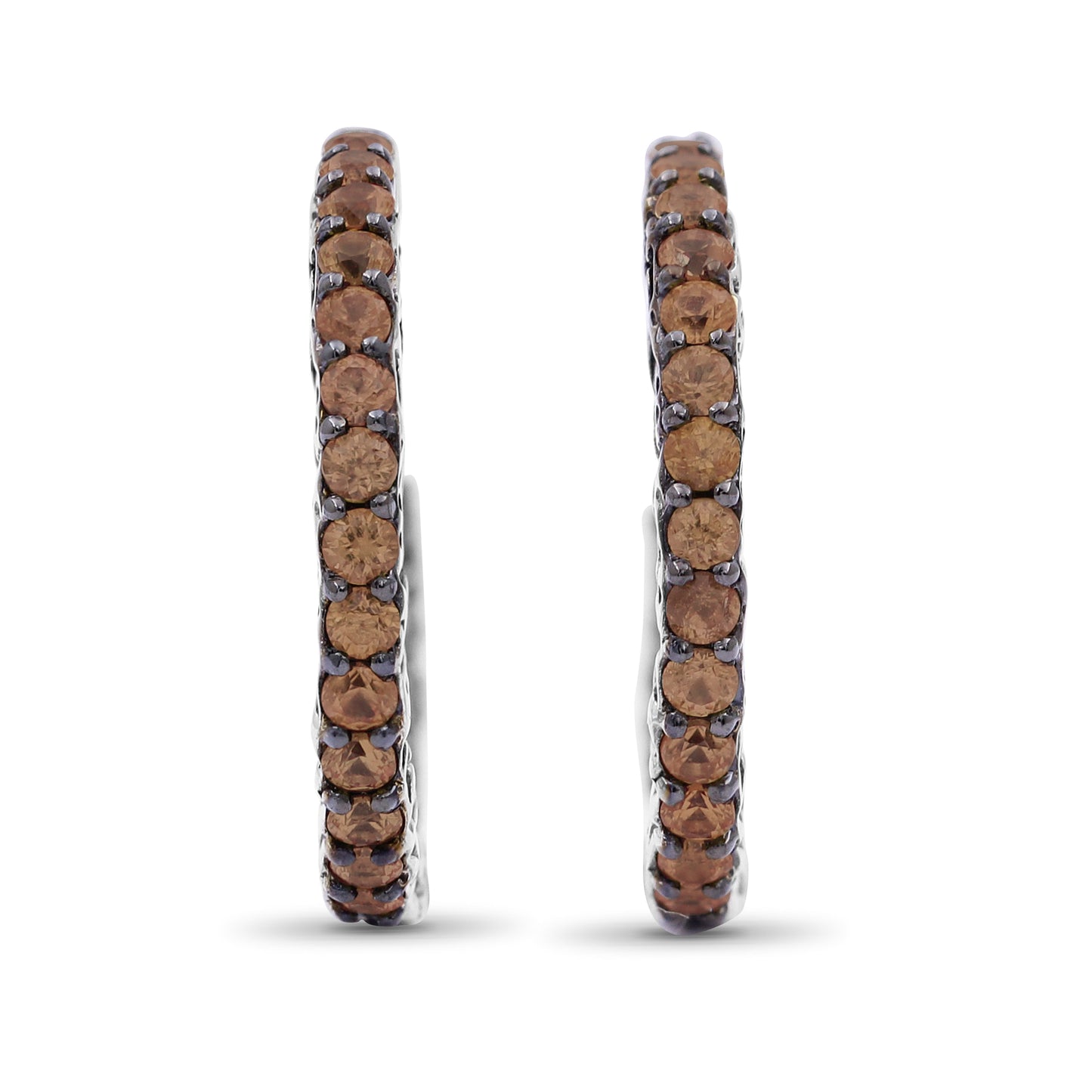 Kyoto Orange Sapphire 1.50ct Earrings in Sterling Silver