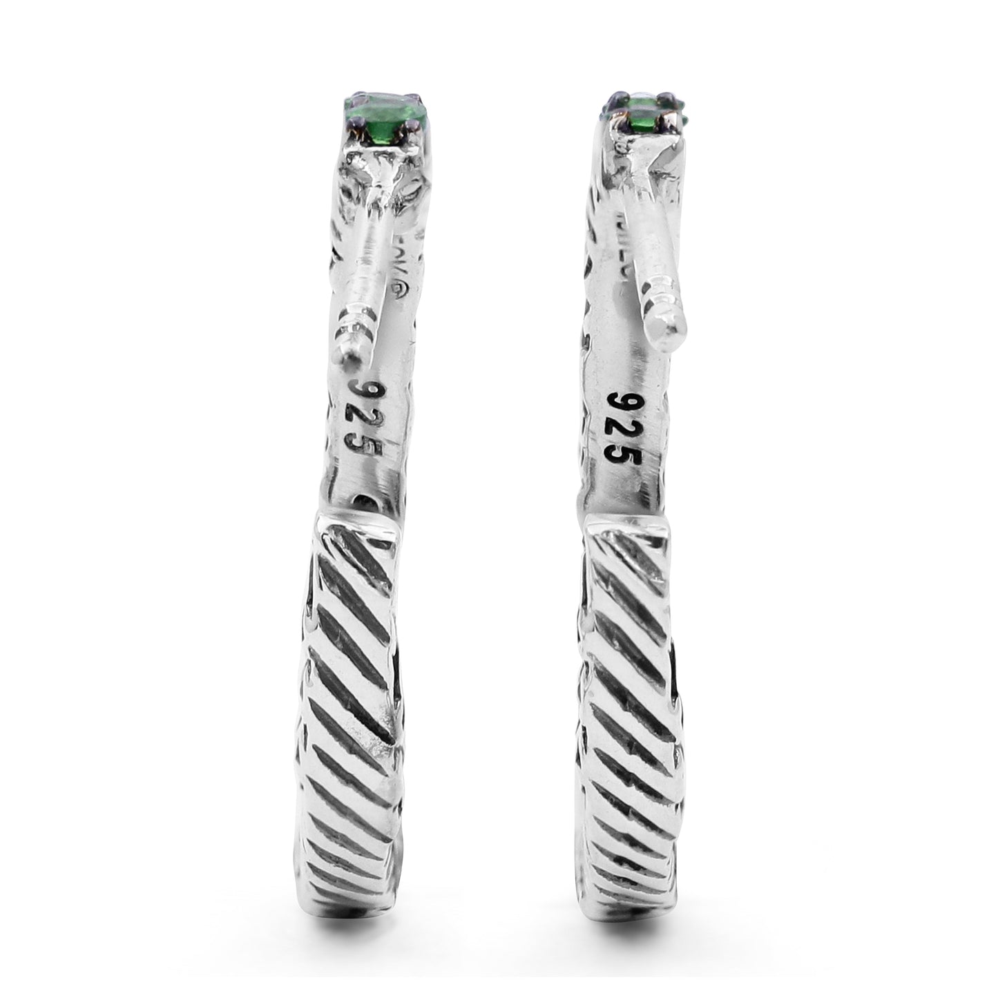 Kyoto Tsavorite 1.85ct Earrings in Sterling Silver