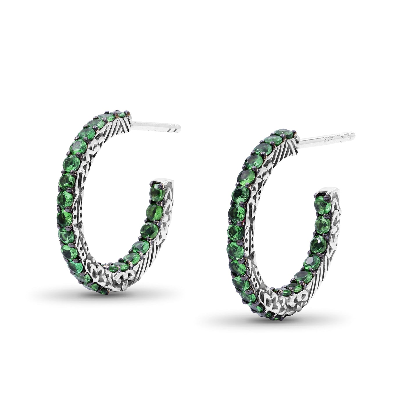 Kyoto Tsavorite 1.85ct Earrings in Sterling Silver