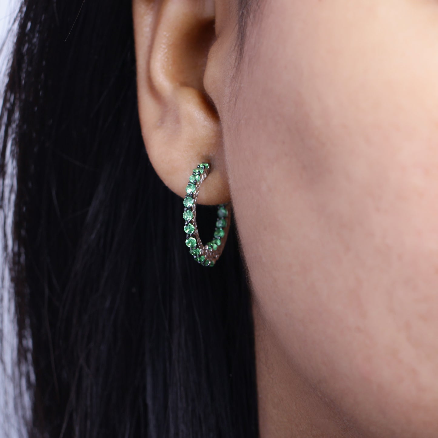 Kyoto Tsavorite 1.85ct Earrings in Sterling Silver