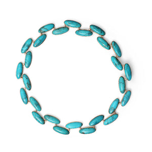 Luxury Turquoise 240ct and Diamond 1.25ct Necklace in 18K Gold