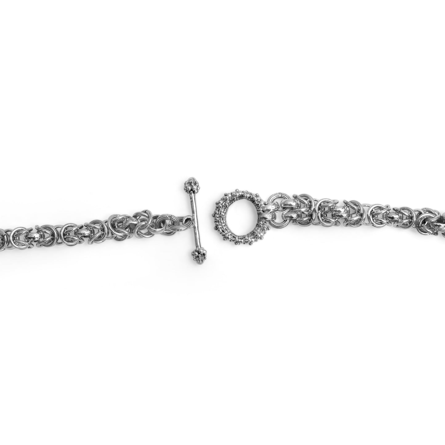 Orogento Hand Woven Chain Necklace in Sterling Silver