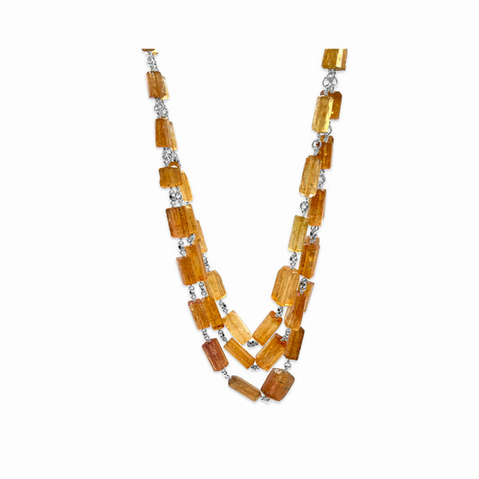 One of a Kind Imperial Topaz Necklace in Sterling Silver
