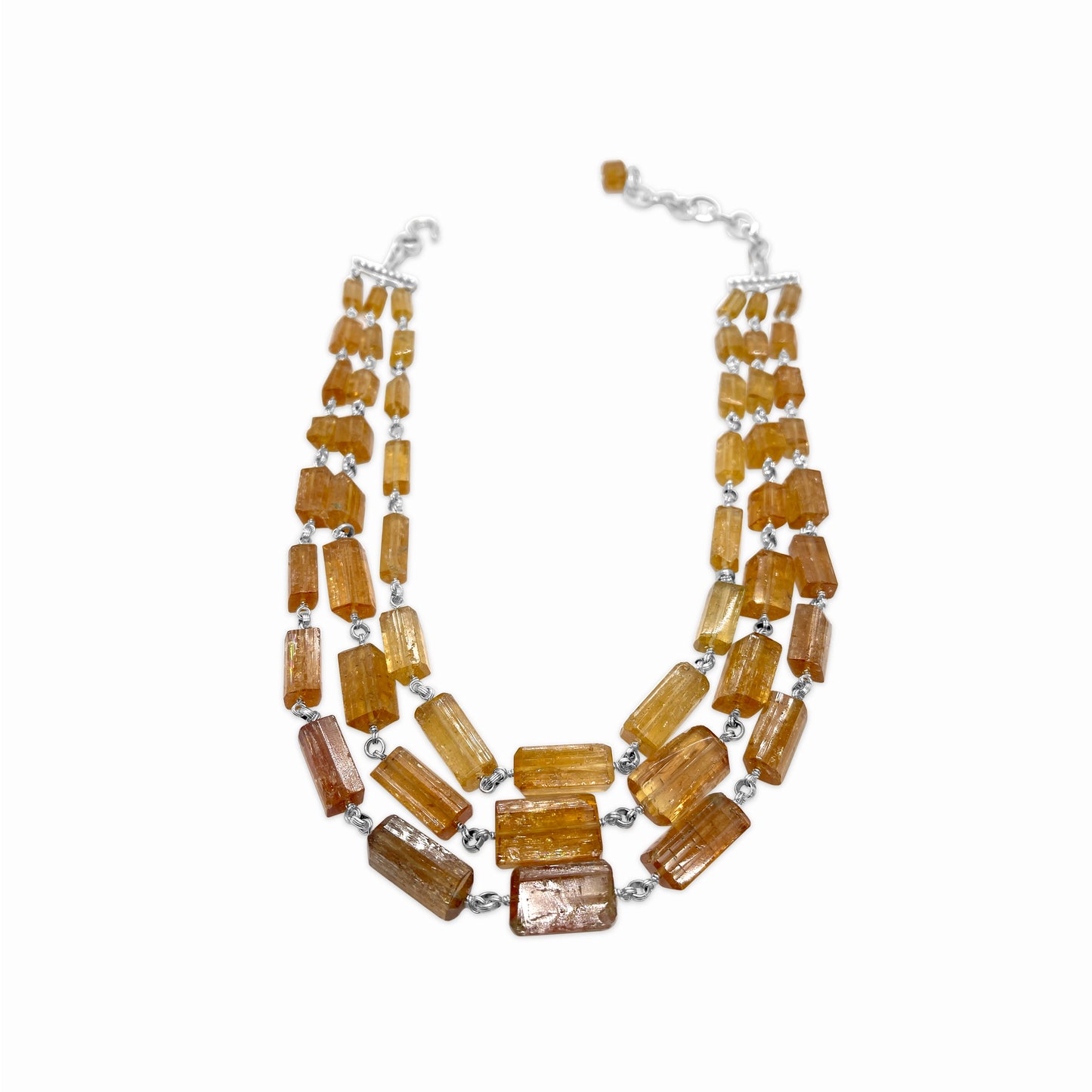 One of a Kind Imperial Topaz Necklace in Sterling Silver