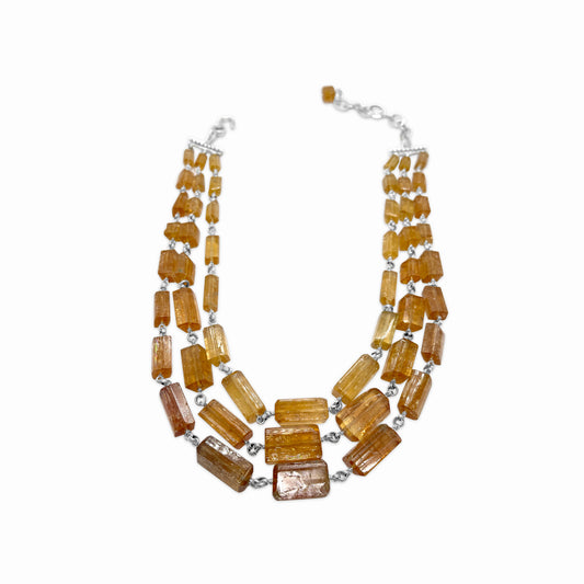 One of a Kind Imperial Topaz Necklace in Sterling Silver