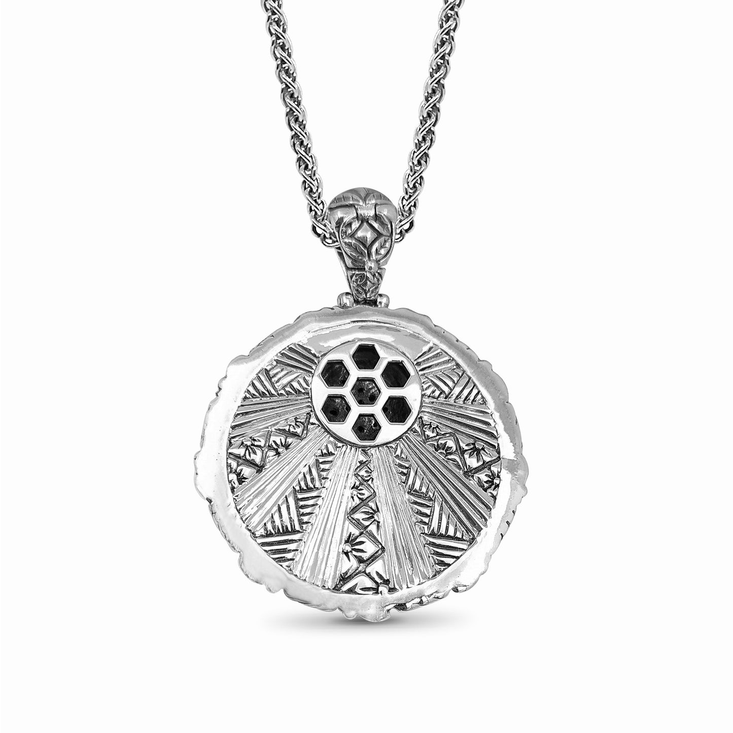 Kyoto Black Diamond 0.50ct Pendant in Sterling Silver