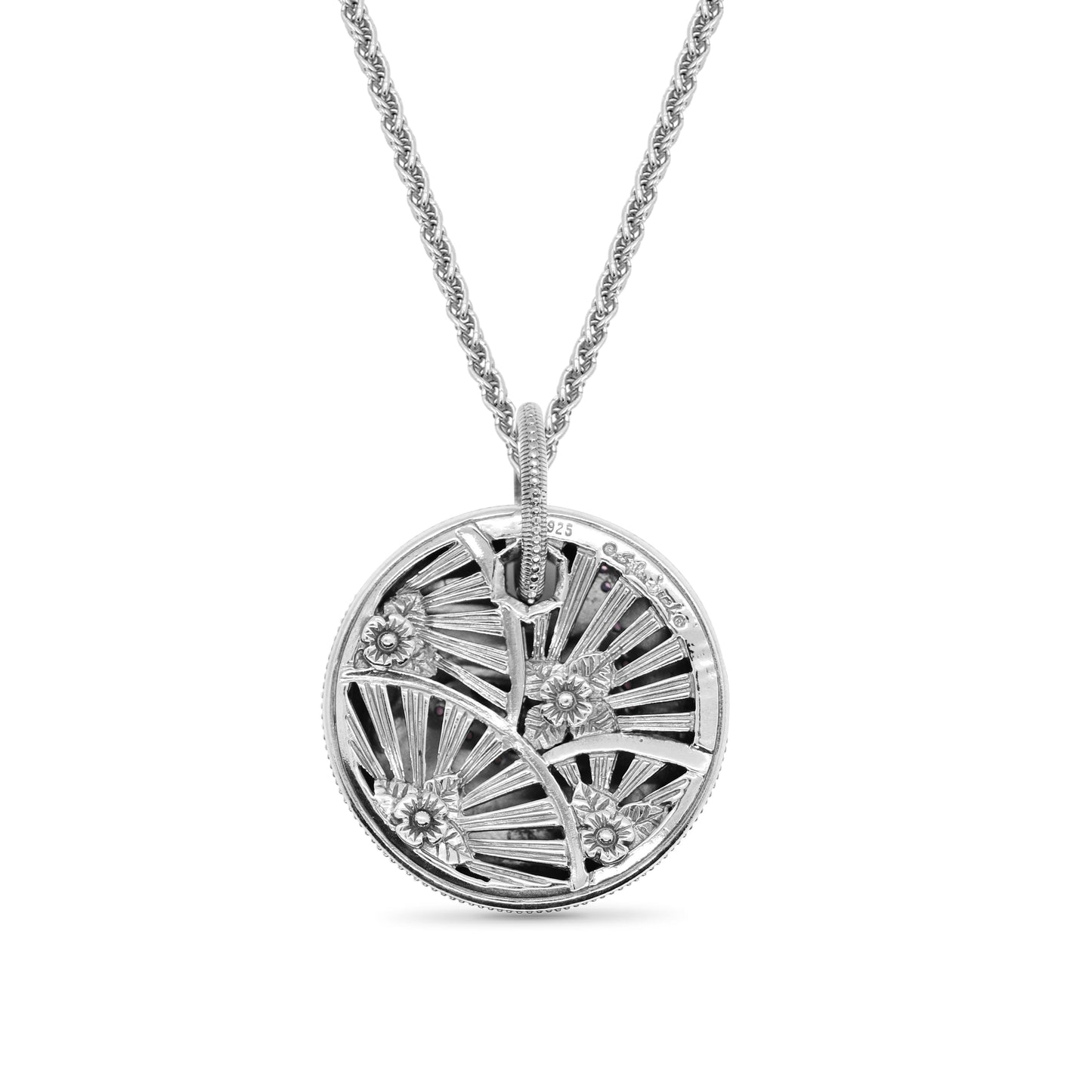 Kyoto Pink Sapphire 0.65ct Pendant in Sterling Silver