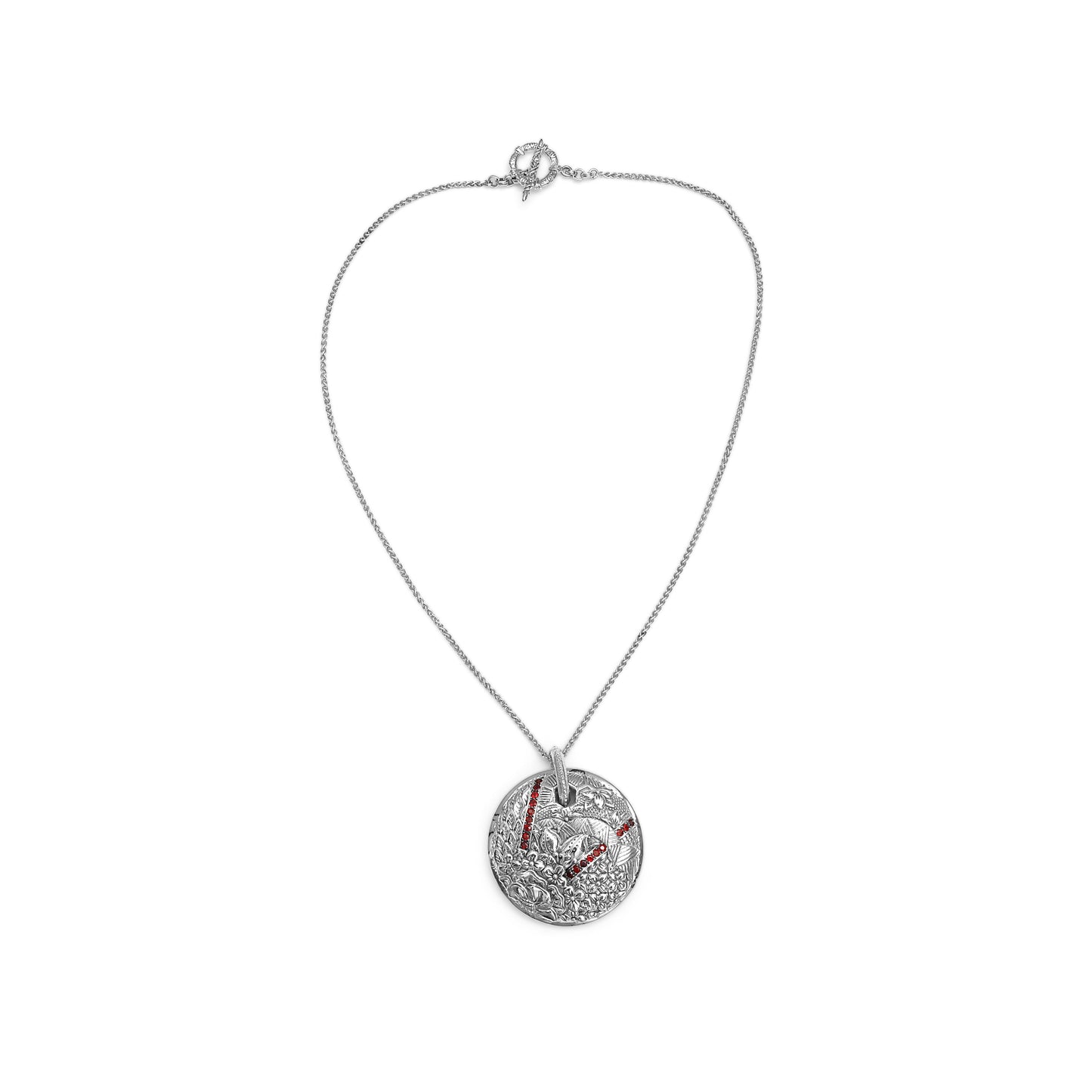 Kyoto Ruby 0.75ct Pendant Large in Sterling Silver