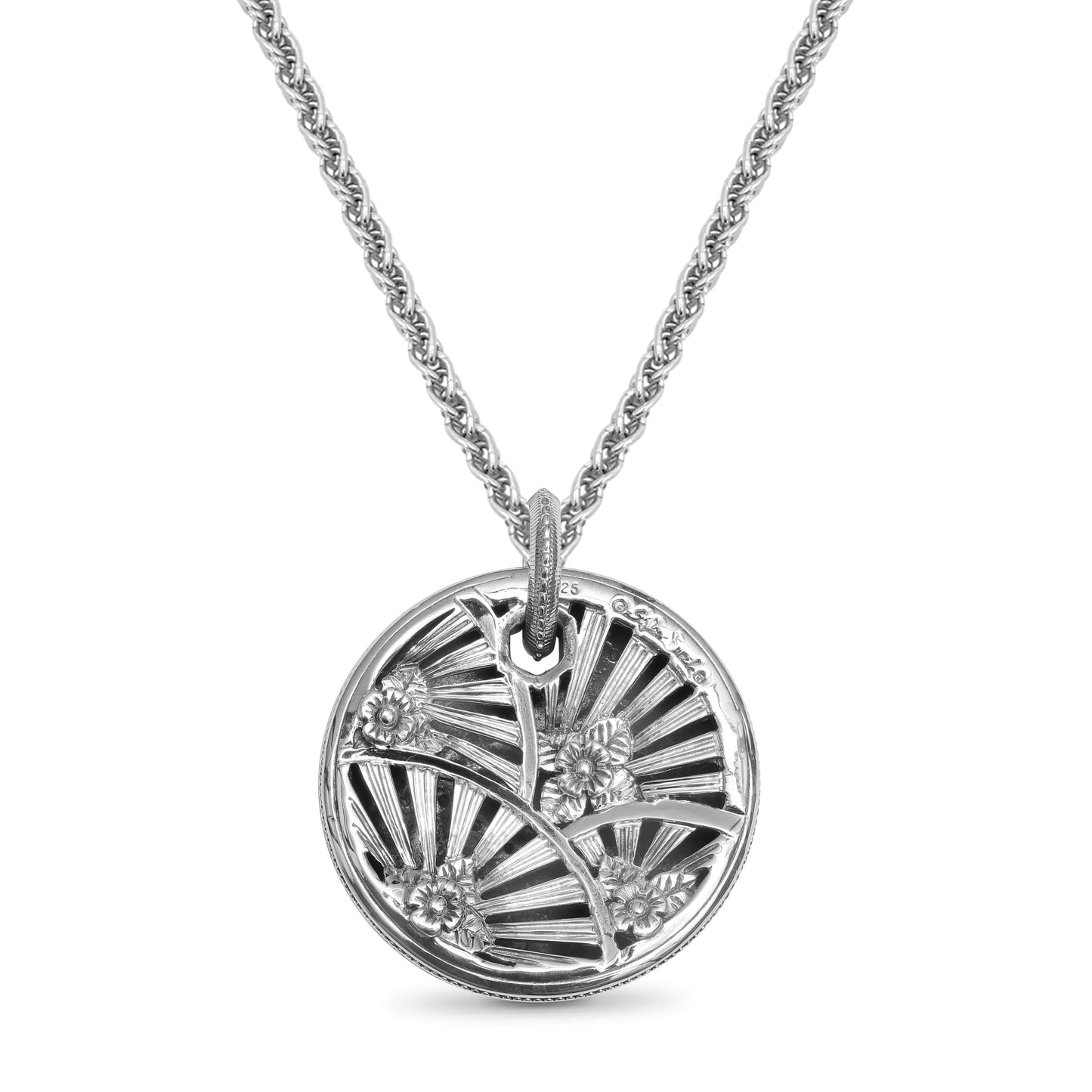 Kyoto Ruby 0.75ct Pendant Large in Sterling Silver