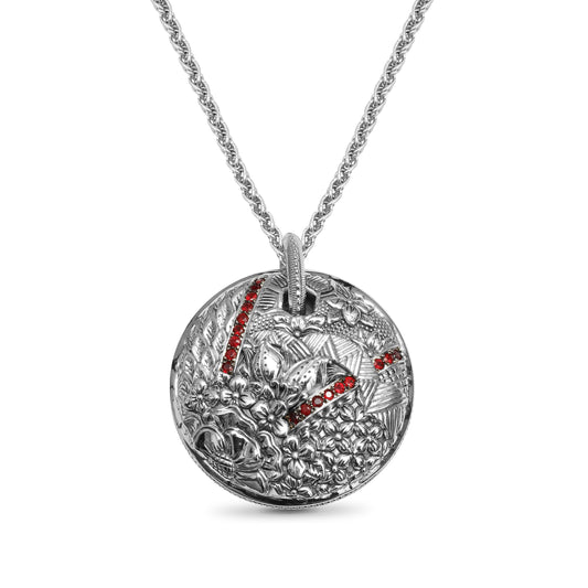 Kyoto Ruby 0.75ct Pendant Large in Sterling Silver