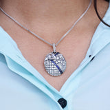 Kyoto Blue Sapphire 0.50ct Pendant in Sterling Silver