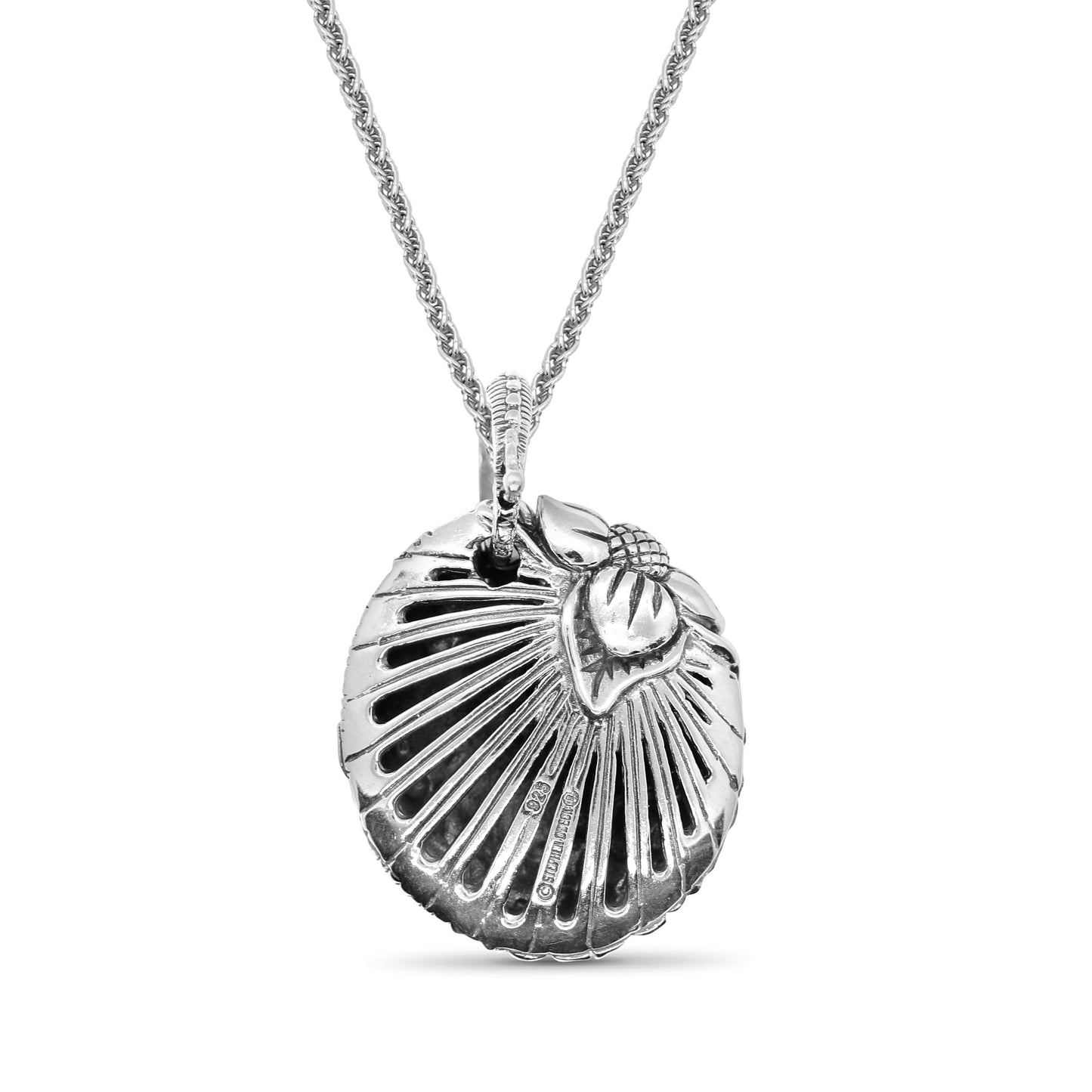 Kyoto Orange Sapphire 0.55ct Pendant in Sterling Silver