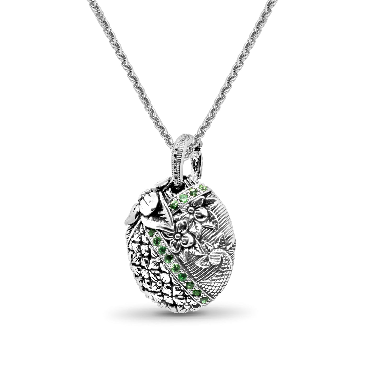 Kyoto Tsavorite 0.50ct Pendant in Sterling Silver