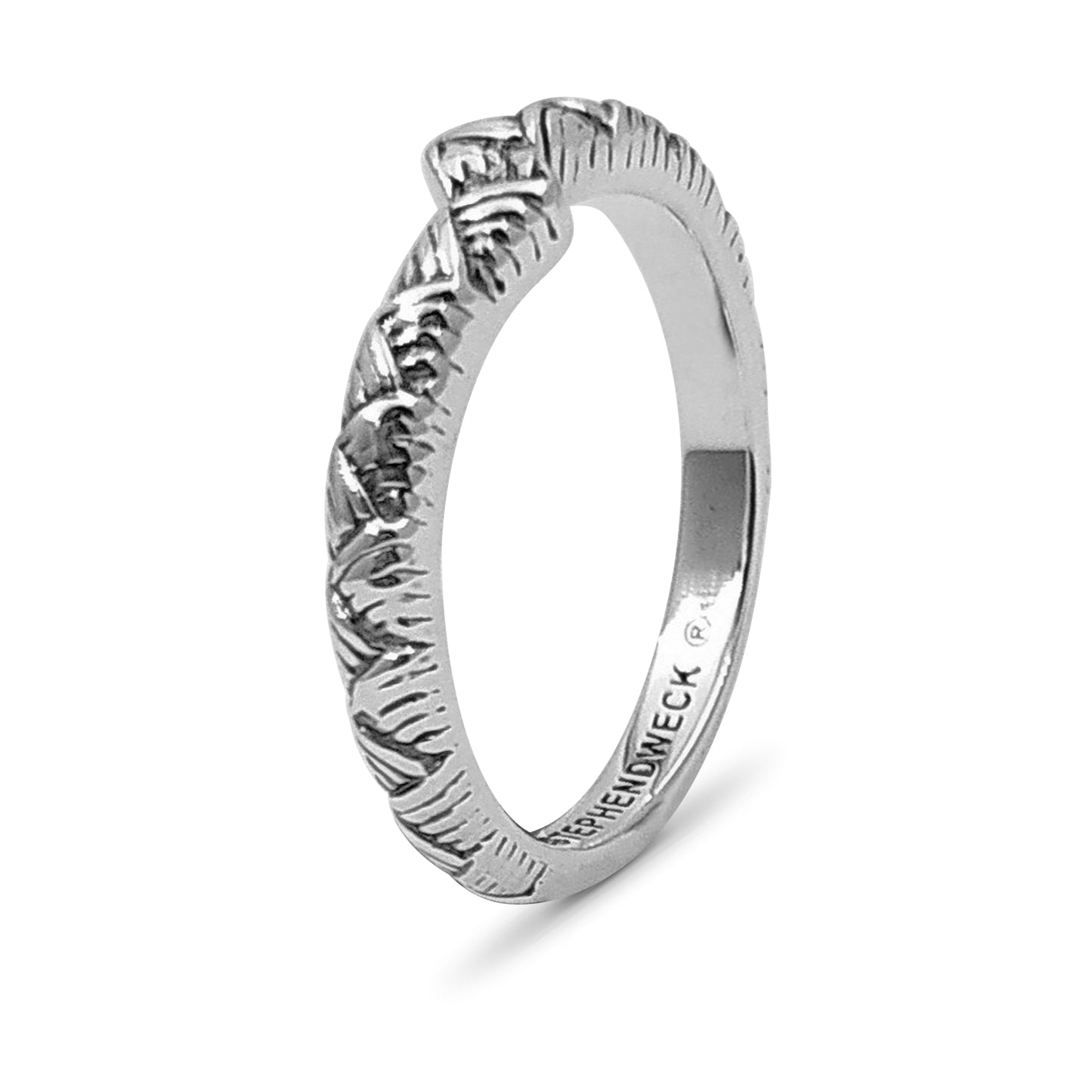 Kyoto Engraved Sterling Silver Band