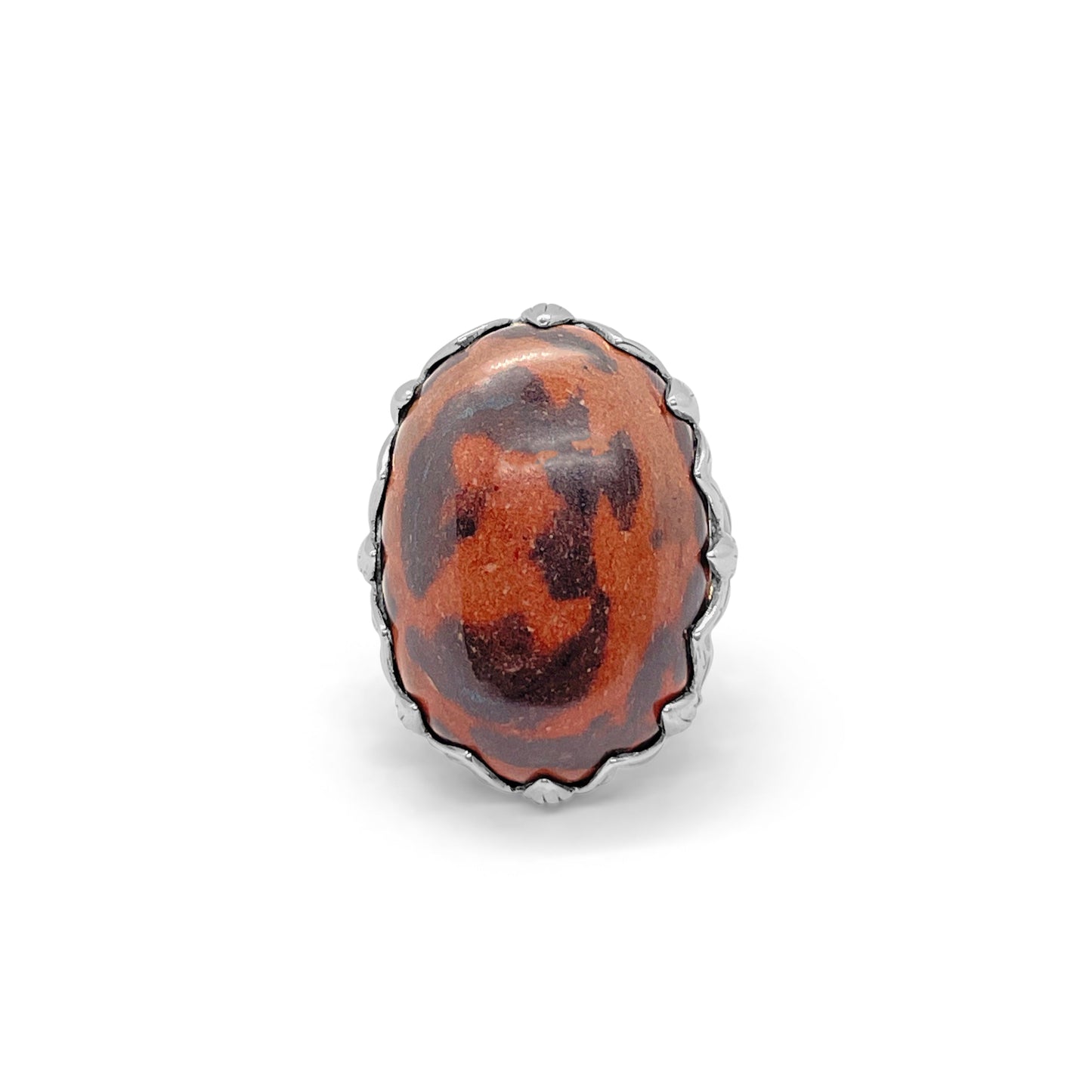 Garden of Stephen Jasper and Smoky Quartz Ring in Sterling Silver