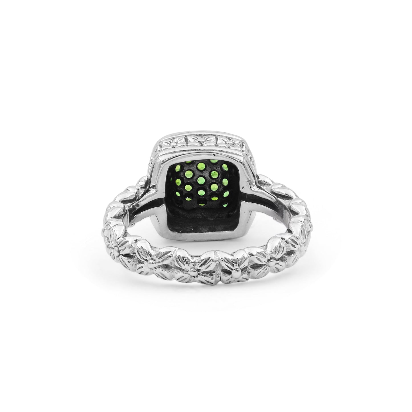 Garden of Stephen Chrome Diopside Ring in Sterling Silver