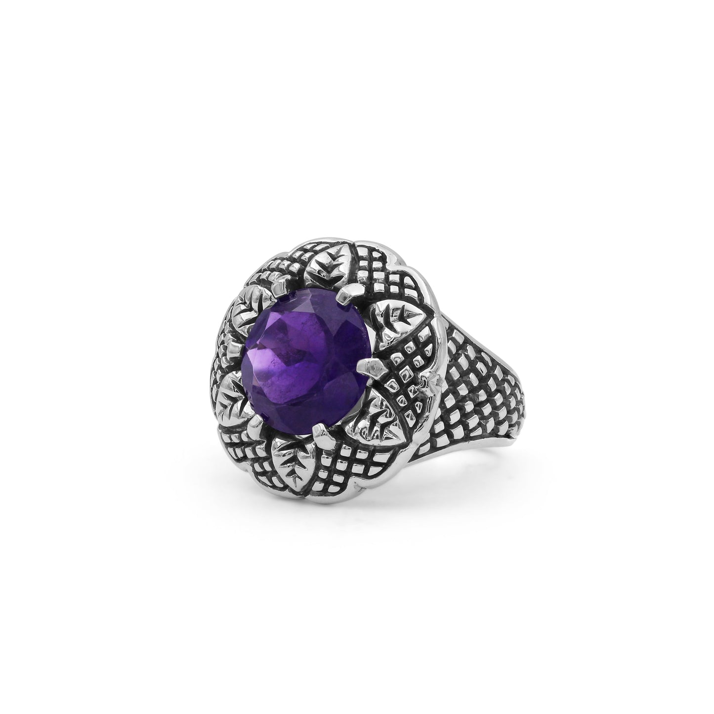 Garden of Stephen Amethyst Ring in Sterling Silver