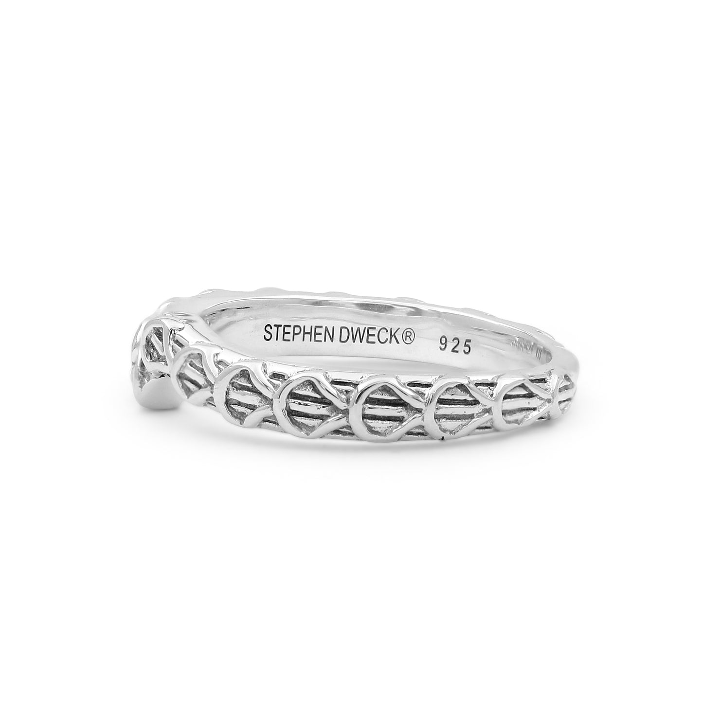 Kyoto Engraved Band in Sterling Silver