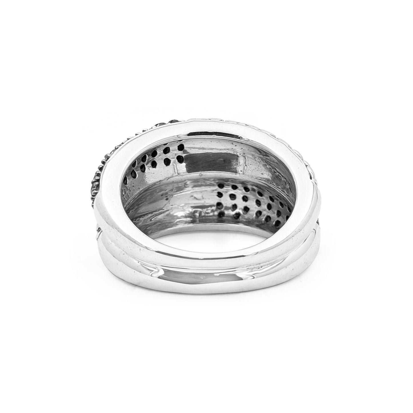 Kyoto Black Diamond 1.00ct Ring in Sterling Silver
