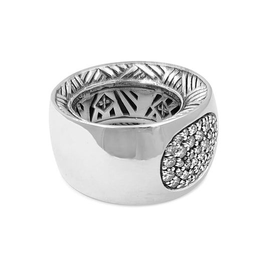 Kyoto 0.75ct White Diamond Dome Ring in Sterling Silver