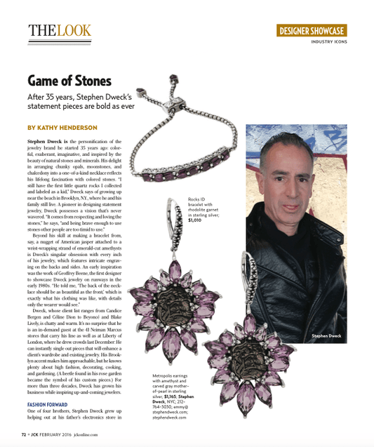 JCK Magazine - Stephen Dweck Jewelry