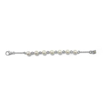 Pearlicious White Pearl Bracelet in Sterling Silver