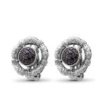 Kyoto Black Diamond 0.60ct Earring in Sterling Silver