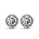 Kyoto Black Diamond 0.60ct Earring in Sterling Silver