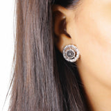 Kyoto Black Diamond 0.60ct Earring in Sterling Silver