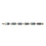 Luxury Swiss Blue Topaz and Diamond Bracelet in 18K Gold