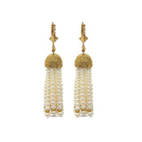 Luxury Pearlicious White Pearl and Diamond 0.35ct Earring in 18K Gold