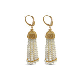 Luxury Pearlicious White Pearl and Diamond 0.35ct Earring in 18K Gold