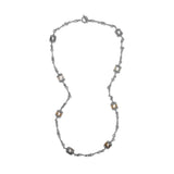 Pearlicious Multi-Hued Baroque Pearl Necklace in Sterling Silver