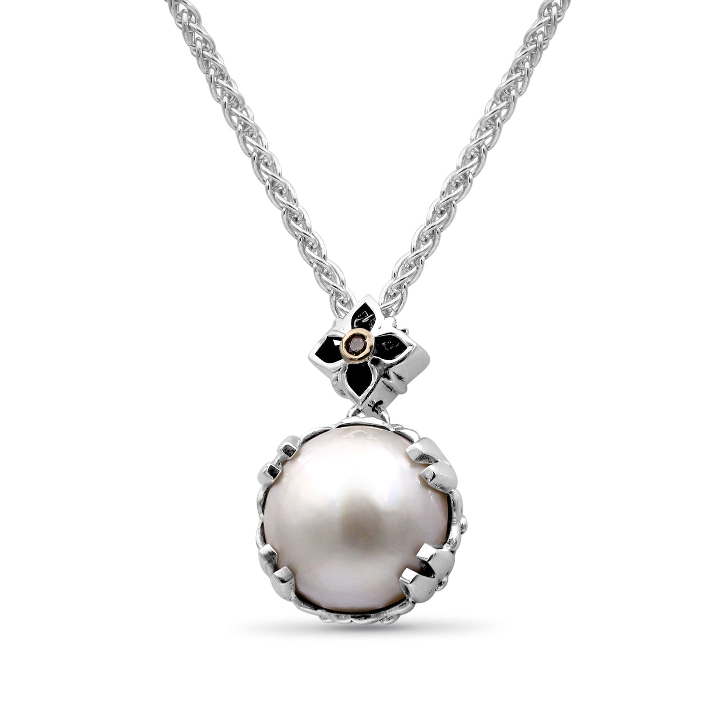 Pearlicious 12.00MM White Pearl Earring in Sterling Silver