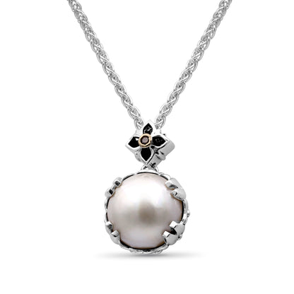 Pearlicious 12.00MM White Pearl Earring in Sterling Silver