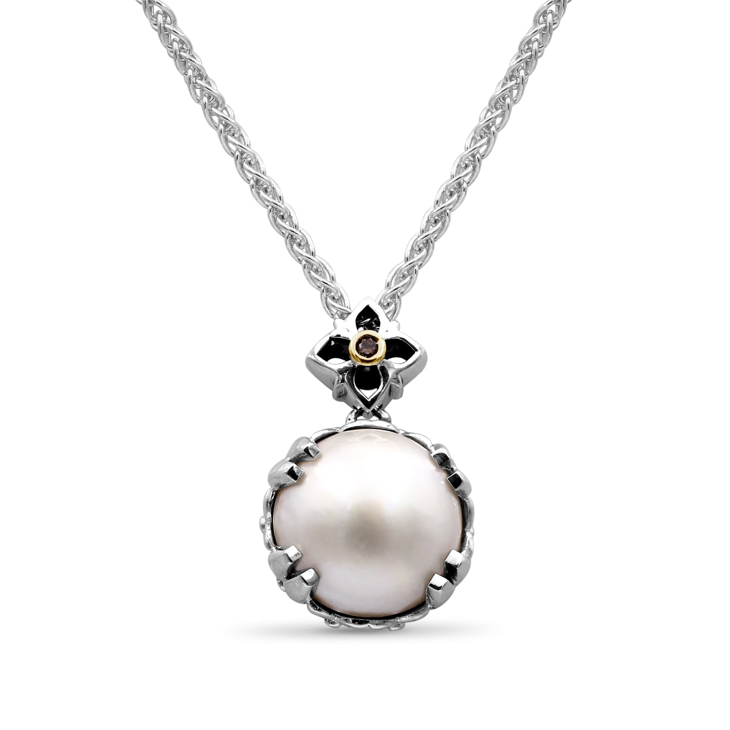 Pearlicious 12.00MM White Pearl Earring in Sterling Silver