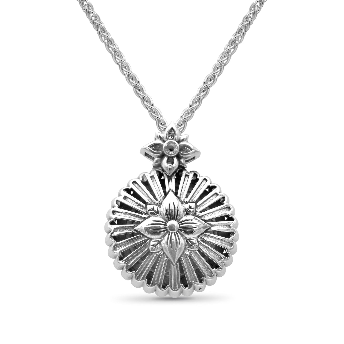 Pearlicious 15.00MM White Pearl Pendant in Sterling Silver with 18K Gold