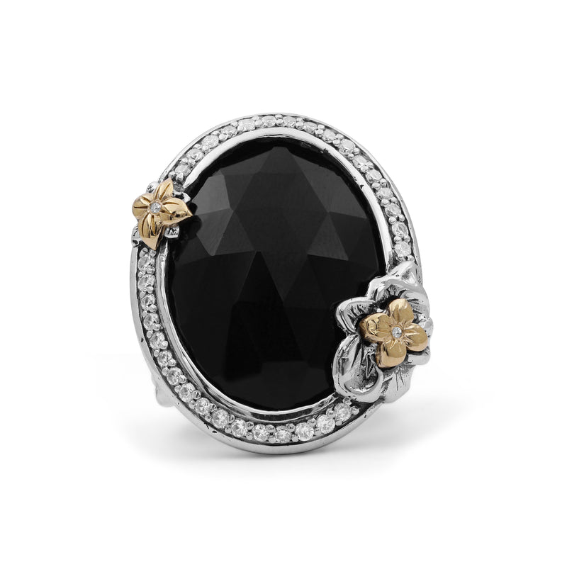 【STEPHEN DWECK】シルバー フラワー リング Kyoto Flower Engraved Ring in Sterling Silver | Stephen