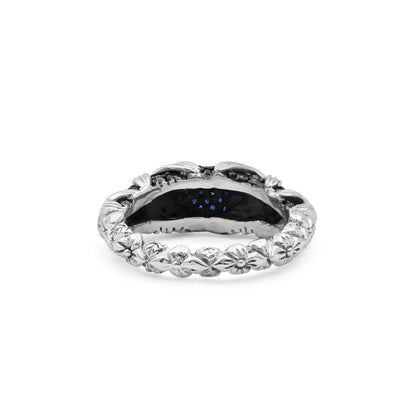 Garden of Stephen Blue Sapphire Ring in Sterling Silver