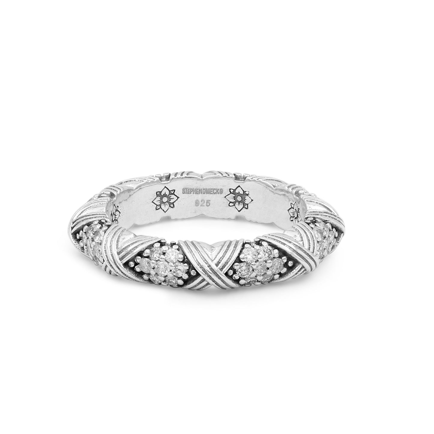 Garden Of Stephen 0.56ct White Diamond Ring in Sterling Silver
