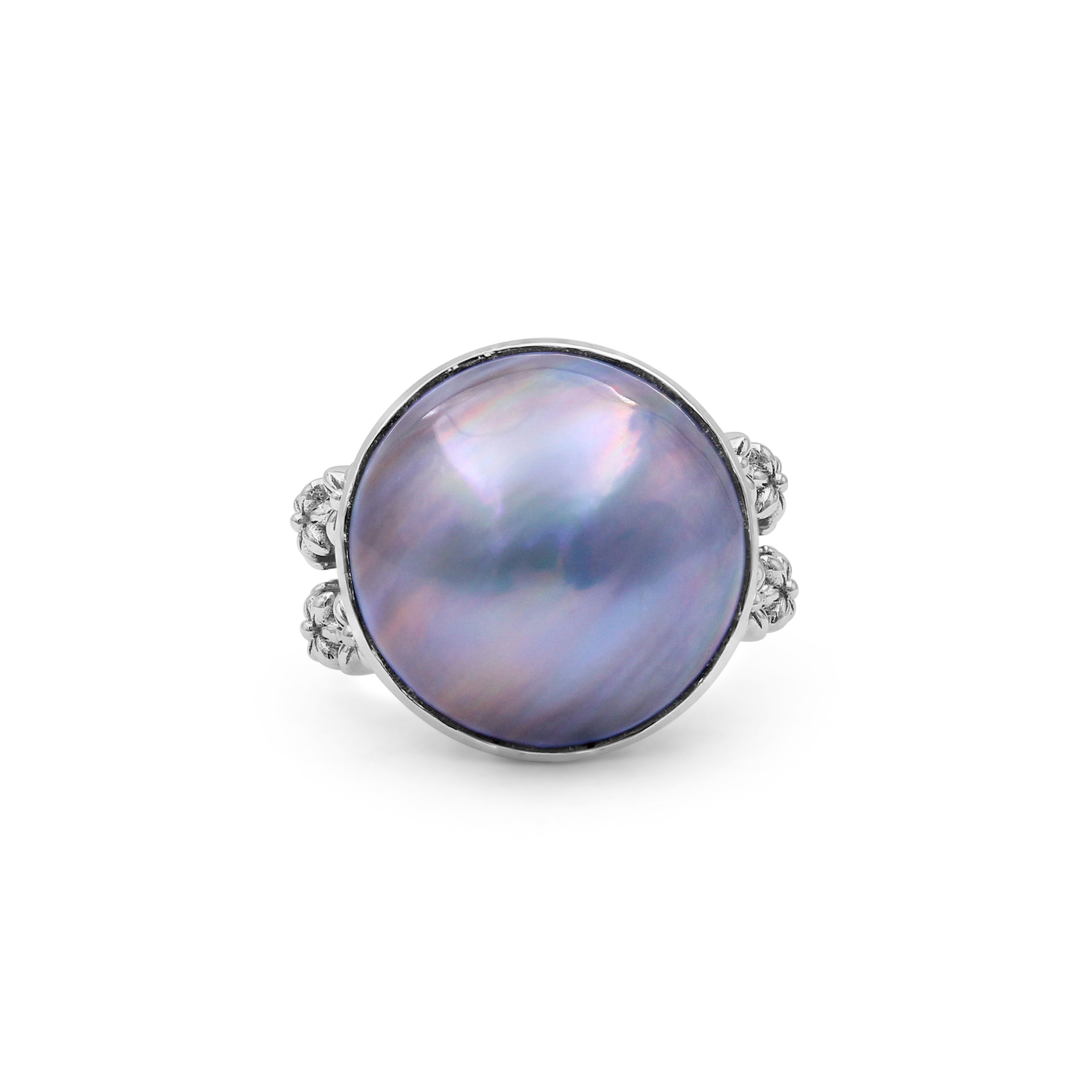Pearlicious Silver Mabe Ring in Sterling Silver | Stephen Dweck