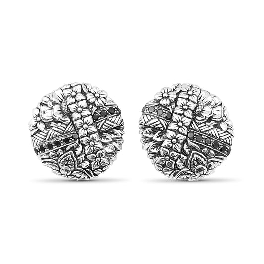 Stephen Dweck, Kyoto Collection, Kyoto, Black Diamond, White Diamond, Dimaonds, Sterling Silver, Engraved, Sterling
