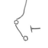 One of a Kind Pearl Jasper and Garnet Necklace in Sterling Silver