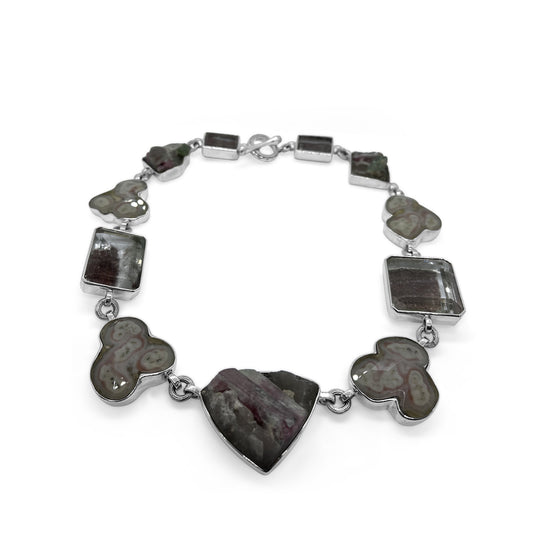 One of a Kind Tourmaline Lodolite Quartz Natural Quartz Stalagtite Sterling Silver