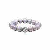 Pearlicious Silver Baroque Pearl Bracelet with Sterling Silver Sunray Details