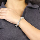 Orogento Hand Woven Bracelet in Sterling Silver